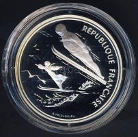Franciaország 1991. 100Fr Ag "Téli olimpia-síugrás" T:PP