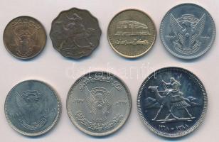 Szudán 1968-1981. 10m-20G (7xklf) T:1-,2
Sudan 1968-1981. 10 Millim - 20 Ghirsh (7xdiff) C:AU,XF