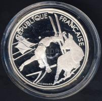 Franciaország 1990. 100Fr Ag "Téli olimpia-szabad stílusú síelés" T:PP