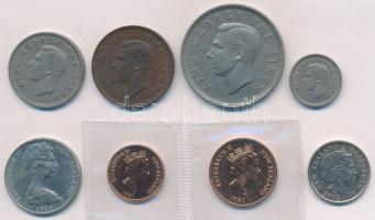 Új-Zéland 1950-2002. 1/2p-1/2C (8xklf) T:1-,2
New Zealand 1950-2002. 1/2 Penny - 1/2 Crown (8xdiff)...