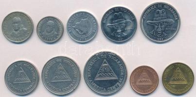 Nicaragua 1964-2002. 5c-5C (10xklf) T:1-,2,2-
Nicaragua 1964-2002. 5 Centavos - 5 Cordobas (10xdiff...