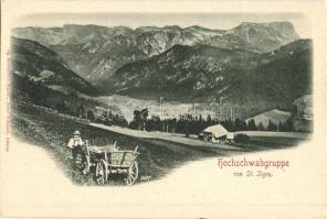 Hochschwabgruppe von Sankt Ilgen, cart. Verlag v. Jg. Kacherle's Nachf. Josef Schmidt