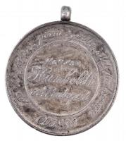 ~1900. A pesti Humboldt Szabadkőműves Páholy emlékérme a 10 éves tagság elismerésére, peremen jelzet...