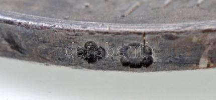 ~1900. A pesti Humboldt Szabadkőműves Páholy emlékérme a 10 éves tagság elismerésére, peremen jelzet...