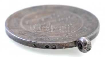 ~1900. A pesti Humboldt Szabadkőműves Páholy emlékérme a 10 éves tagság elismerésére, peremen jelzet...