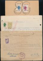 51 db okmánybélyeg stecklapon + 5 db dokumentum illetékbélyeggel