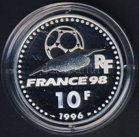 Franciaország 1996. 10Fr Ag "Labdarúgó VB" T:PP