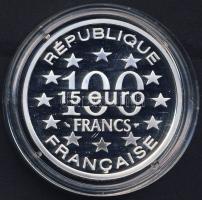 Franciaország 1996. 100Fr/15€ Ag "Brüsszel-Grand Place" T:PP