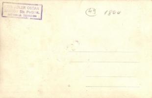 1931 Tusnádfürdő, Baile Tusnad; fürdőzők csoportképe, férfiak pingpong ütővel / bathing people, men ...