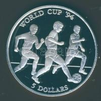 Cook szigetek 1991. 5$ Ag "Labdarúgó VB" T:PP