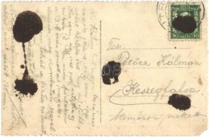 Nyitra, Nitra; látkép / general view. Rasofsky photo (ragasztónyomok / glue marks)