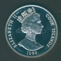 Cook szigetek 1989. 50$ Ag "Olimpia-futás, biatlon" T:PP