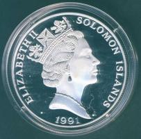 Salamon szigetek 1991. 10$ Ag "Alvaro de Neyra" T:PP