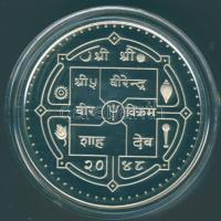 Nepál 1992. 500R Ag "Olimpia-síugrás" T:PP