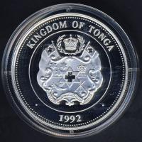 Tonga 1992. 1P Ag "Olimpia-vitorlázás" T:PP