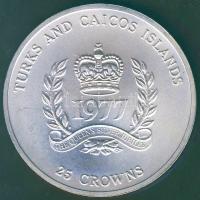 Turks & Caicos szigetek 1977. 25C Ag "25. koronzázási évforduló" T:BU