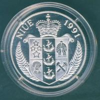 Niue 1991. 5$ Ag "Labdarúgó VB" T:PP