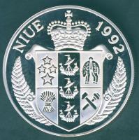 Niue 1992. 10$ Ag "The Resolution-hajó" T:PP