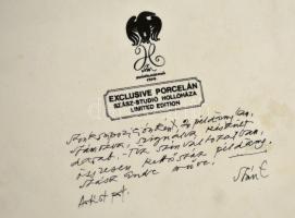 Szász Endre (1926-2003): Hollóházi porcelán falitányér. limitált példányszámú, sorszámozott,aláírt. ...