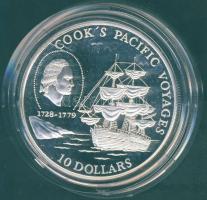 Niue 1992. 10$ Ag "Cook kapitány csendes-óceáni utazásai" T:PP
