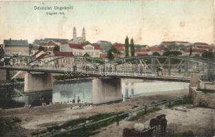 Ungvár, Uzshorod, Uzhorod; Ungvári híd. Steinfeld Dezső kiadása / bridge (Rb)