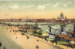 Saint Petersburg, Sankt-Peterburg; Pont St. Nicolas / bridge, steamship (EK)