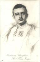 6 db régi motívumlap IV. Károlyról / 6 pre-1945 motive cards of Charles I of Austria