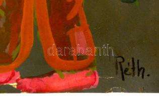 Réth jelzéssel: Felolvasás, pasztell, papír, 43,5×30 cm