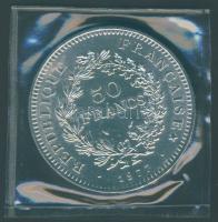 Franciaország 1977. 50Fr Ag T:1 Vákumcsomagolásban!