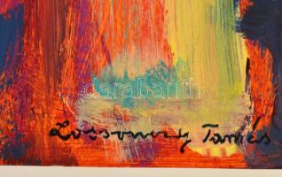 Losonczy jelzéssel: Tánc, olaj, papír, 38,5×26 cm