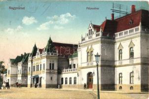 Nagyvárad, Oradea; Pályaudvar, vasútállomás / Bahnhof / railway station (EK)