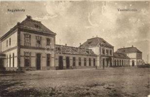 Nagykároly, Carei;  vasútállomás / Bahnhof / railway station (EK)