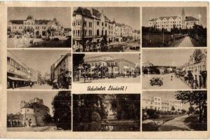 5 db RÉGI történelmi magyar városképes lap; Léva, Kolozsvár, Munkács, Huszt, Krasznahorkaváralja / 5...