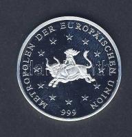 Európai Unió "Vatikán-Szt.Péter Bazilika" modern, bikolor Ag emlékérem T:PP