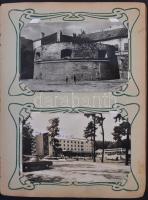 Kb. 100 db modern soproni városképes lap és pár reprodukciós lap egy régi sérült, levált gerincű sze...