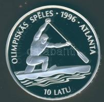 Lettország 1994. 10L Ag "Olimpia-kenu" T:PP