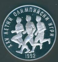 Bulgária 1990. 25L Ag "Olimpia-futás" T:PP