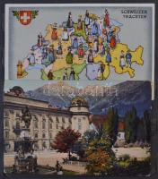 39 db RÉGI külföldi városképes lap, több osztrákkal albumban / 39 pre-1945 European town-view postca...