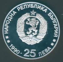 Bulgária 1990. 25L Ag "Olimpia-terep sí" T:PP