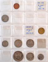 149db-os vegyes külföldi fémpénz tétel albumban, közte Chile, Ciprus, Kanada, Kína T:vegyes
149pcs ...