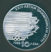 Bulgária 1988. 10L Ag "Olimpia-futás" T:PP