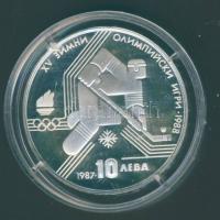 Bulgária 1987. 10L Ag "Téli olimpia-jégkorong" T:PP