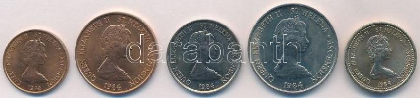 Szent Ilona és Ascension 1984. 1p-1Ł (5xklf) T:1-
Saint Helena and Ascension 1984. 1 Penny - 1 Poun...