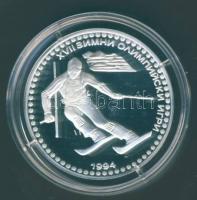 Bulgária 1992. 50L Ag "Téli olimpia-síelés" T:PP