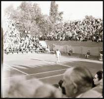 cca 1950 Városképek különféle magyar városokból: Kaposvár, Sopron, tenisz mérkőzés, kb. 60 db vintag...