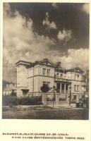 Budapest - 3 db régi fotó képeslap villákról: Olasz fasor (Szilágyi Erzsébet fasor) 57. szám alatt l...