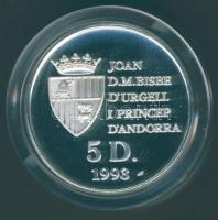Andorra 1993. 5D Ag "Téli olimpia-terep sí" T:PP