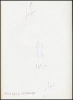 cca 1969 Képi párhuzamok, Botta Dénes (1921-2010) budapesti fotóművész hagyatékából 2 db pecséttel j...