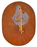 ~1950. "Kiváló Sportoló" zománcozott fém jelvény (25x32mm) T:1-