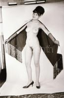 A modellképzés záróvizsgája, cca 1971-ben készült, szolidan erotikus felvételek, 33 db vintage negat...